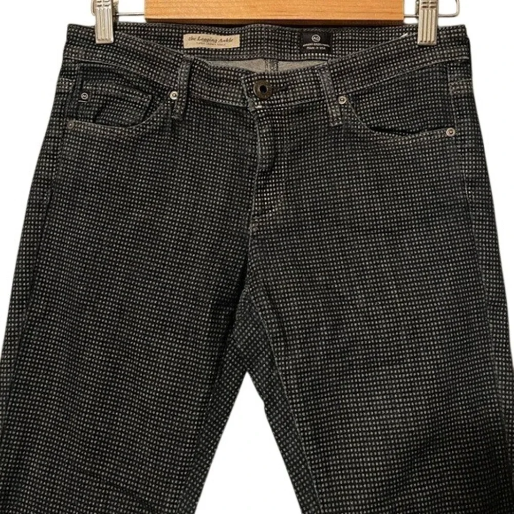 AG Adriano‎ Goldschmied Skinny Jeans Gray Houndstooth Stretch Denim 28